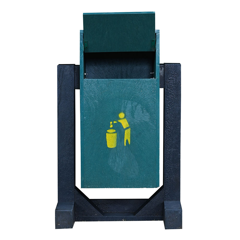 Dustbin With Plastic Base - 1.75ft x 3.5ft